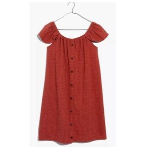 Madewell Texture & Thread Off The Shoulder Dress Style #J2695